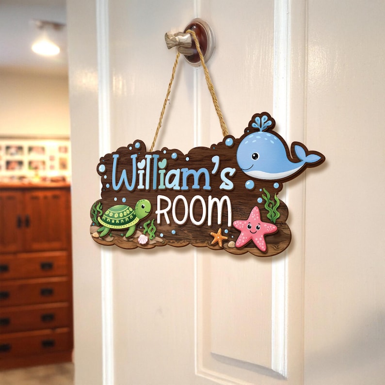 Personalized Kids Room Door Sign With Custom Name - Etsy