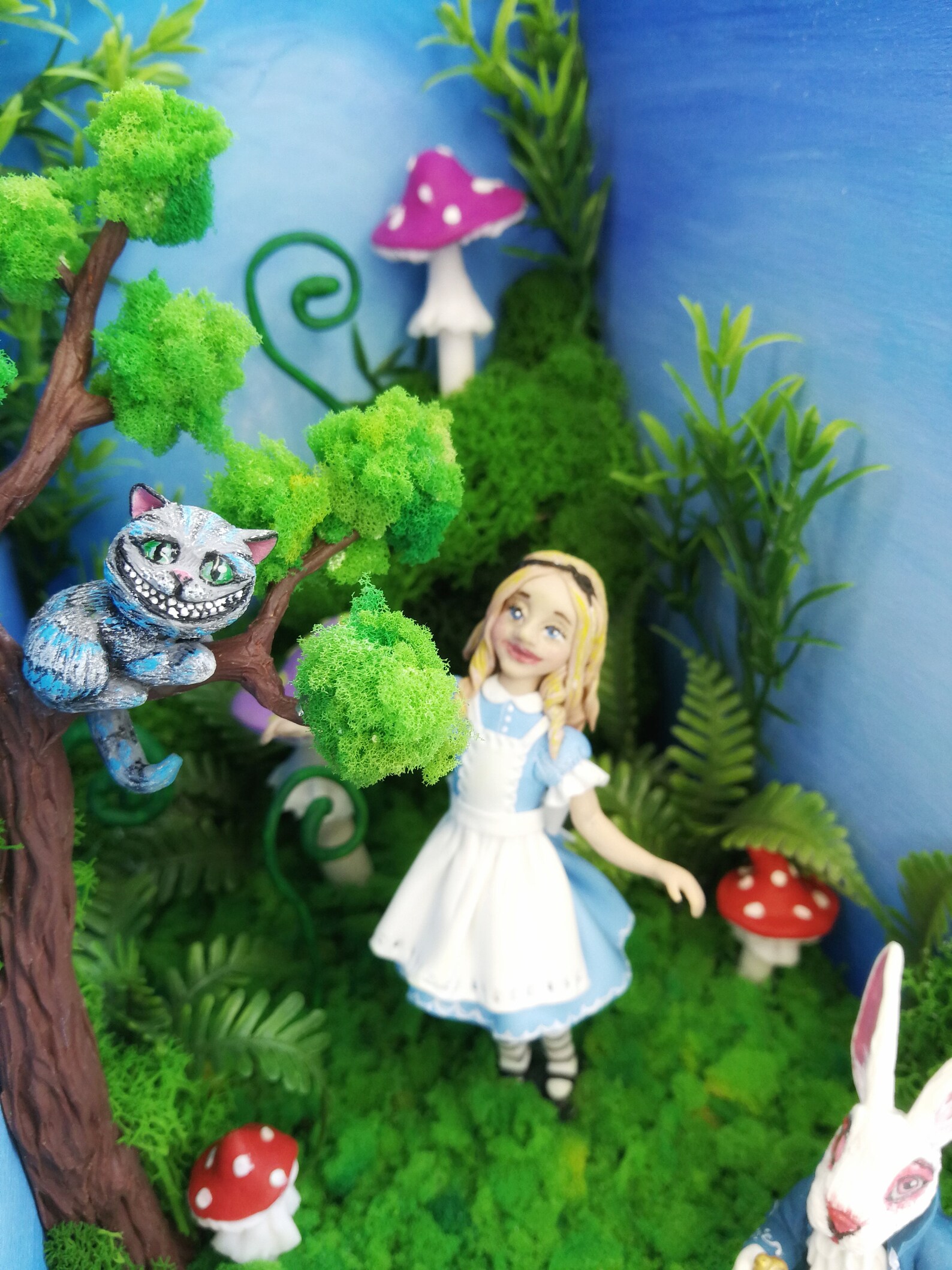 Book nook shelf insert Alice in Wonderland Etsy