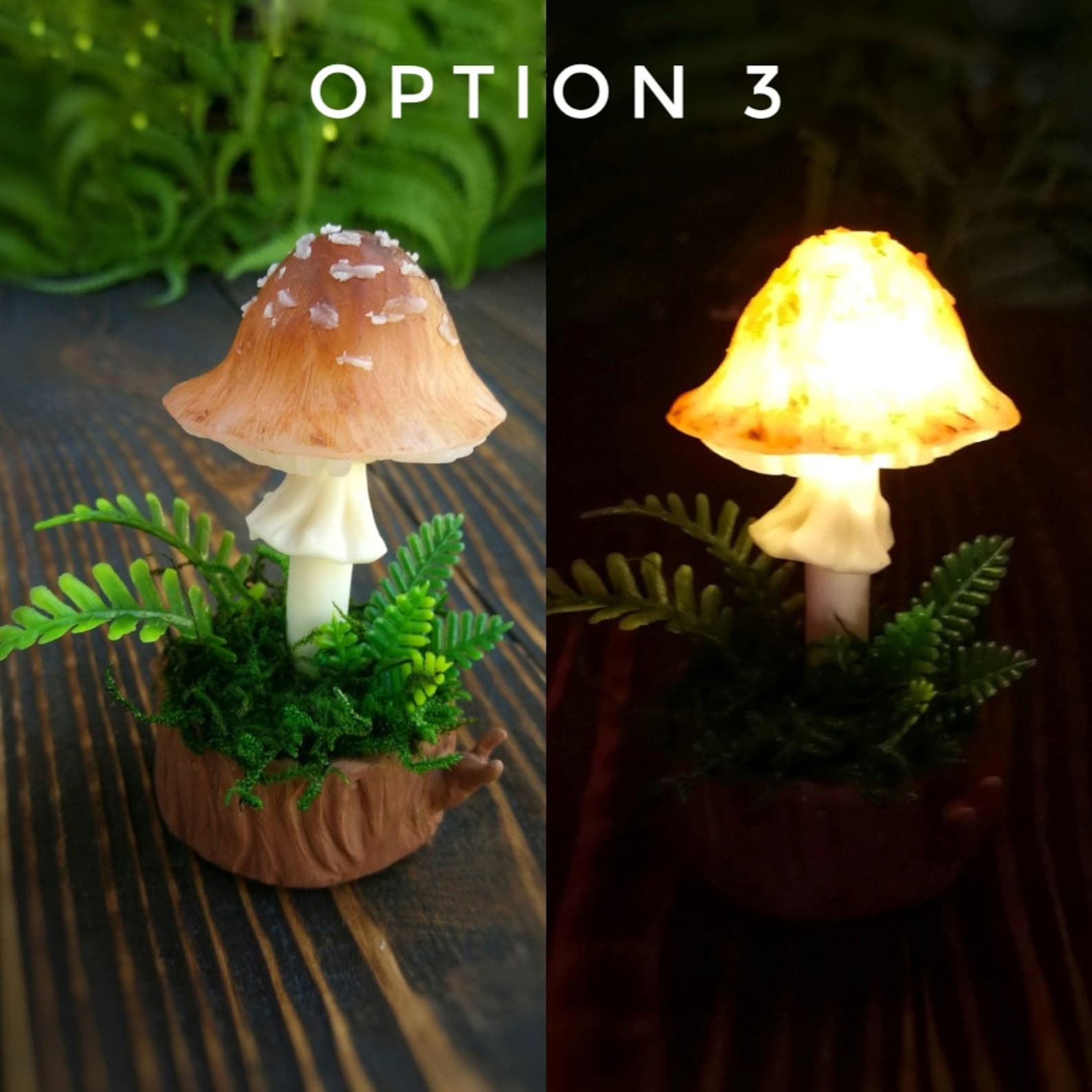 30 Stück Mini Pilz Deko - Leuchtende Pilze Für Garten & Bonsai