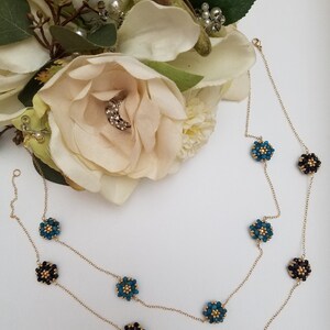Women Beaded Necklace-Gemstone Necklace-Aquamarine Birthstone-Wedding Jewelry-Bridesmaids Necklace-Gift for Her-Anniversary Gift