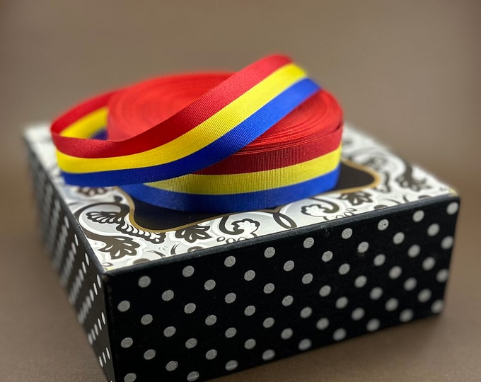 Latin Ribbon Romanian Flag Colors Ribbon-traditional Folklore Costume Ribbon ...