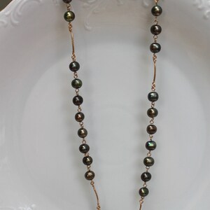 Pearl Necklace-Long Pearl Necklace-Freshwater Pearl Jewelry-Freshwater Pearl Necklace-Women Pearl Necklace-Gold Filled Necklace-Gift for Her