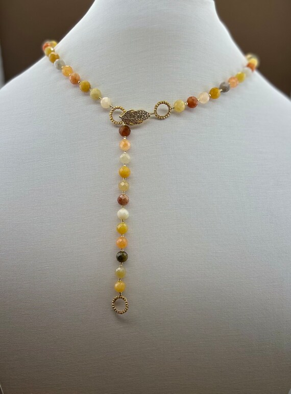 Five Rows of Graduated Multi-Color Amber Squares Pendant Five Rows of Graduated Multi-Color Amber Squares Pendant