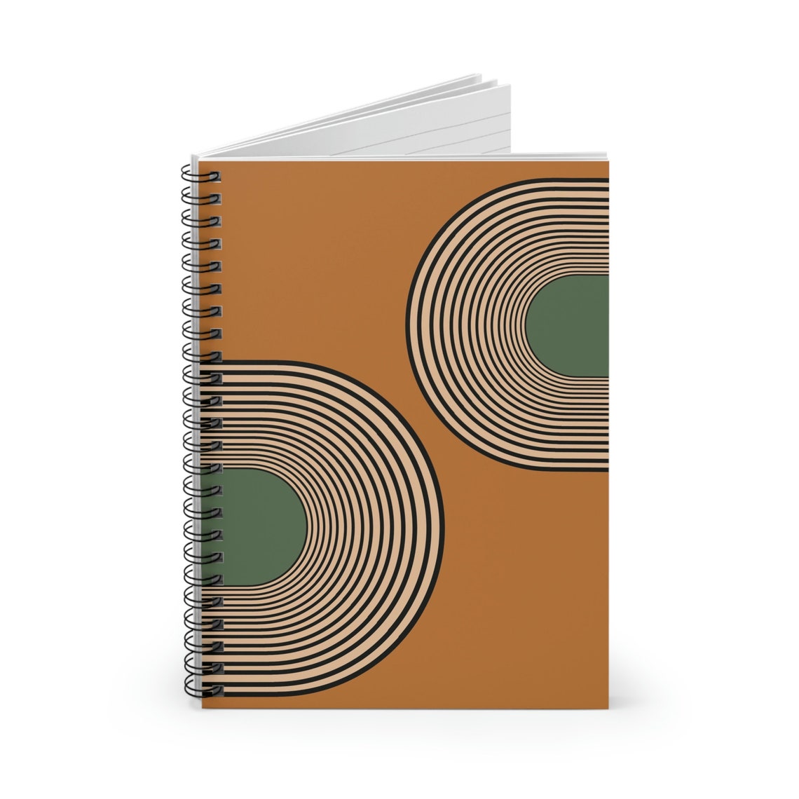 Modern Retro Spiral Notebook Double Arch - Etsy