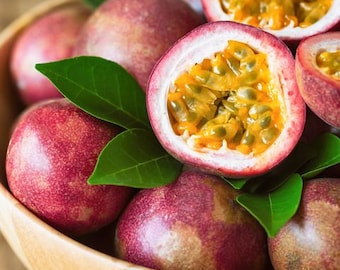 50 Organic Passion Fruits Seed | Home Grown in California | Chanh Day | Non-GMO Seeds | New Crops | Fast shipping!