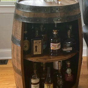 Mini Barn Door Wooden Bar Liquor Cabinet With Lock -  Israel