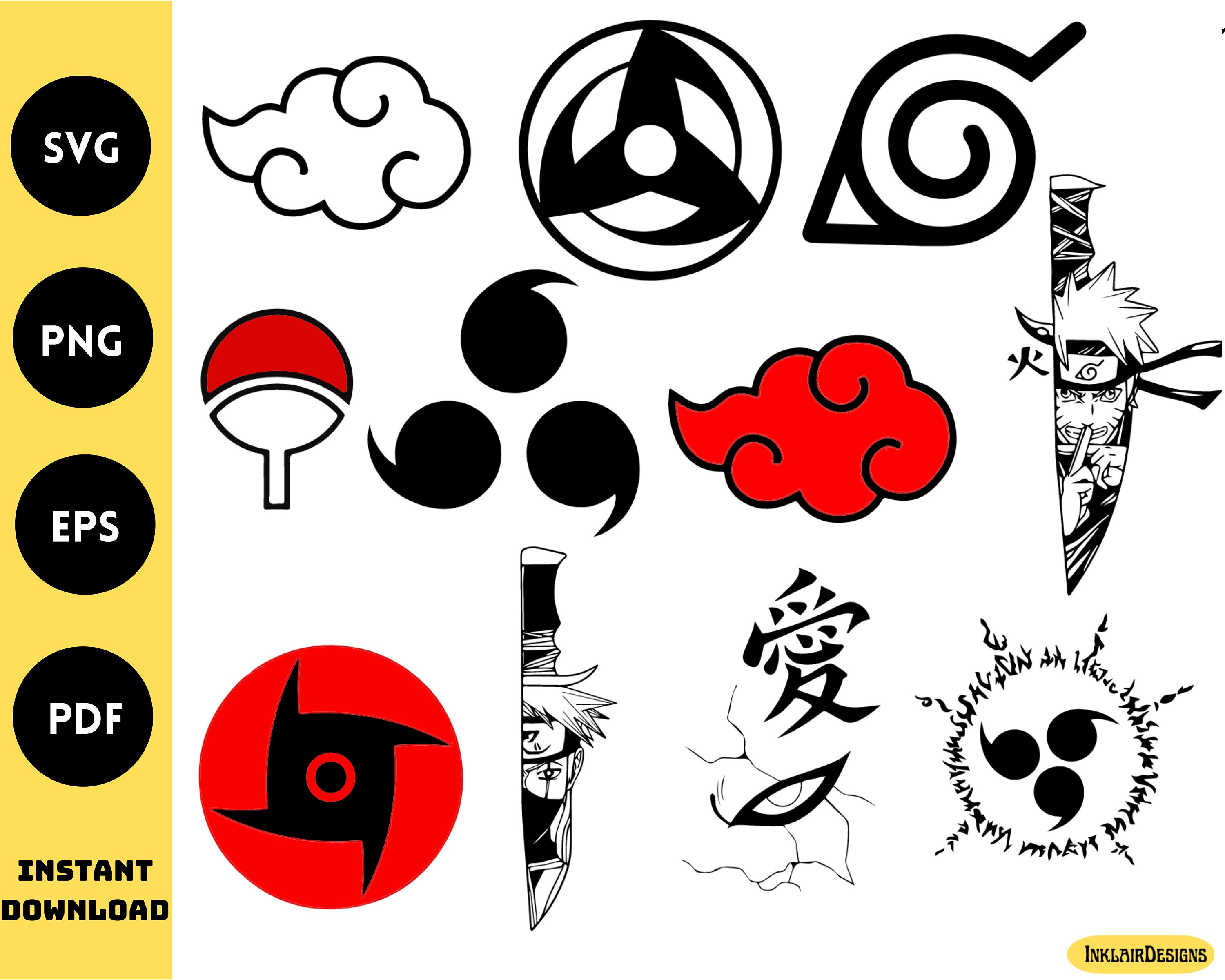 11 Designs Anime Bundle SVG Digital Download Anime Symbol - Etsy UK