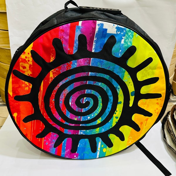 Shamanic Drum Bag with bag pack 6inch deep