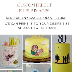 Edible precut logo/characters/images, Custom edible images
