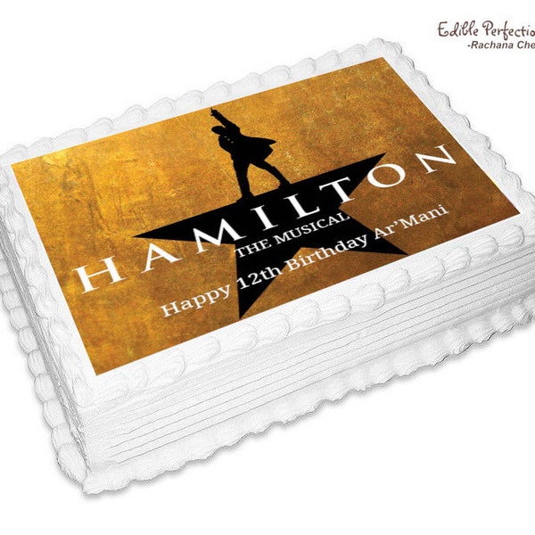 Hamilton The Musical edible image, Hamilton Edible Image