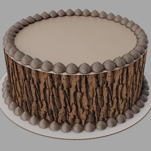 Tree Bark Edible Cake Wrap Strip
