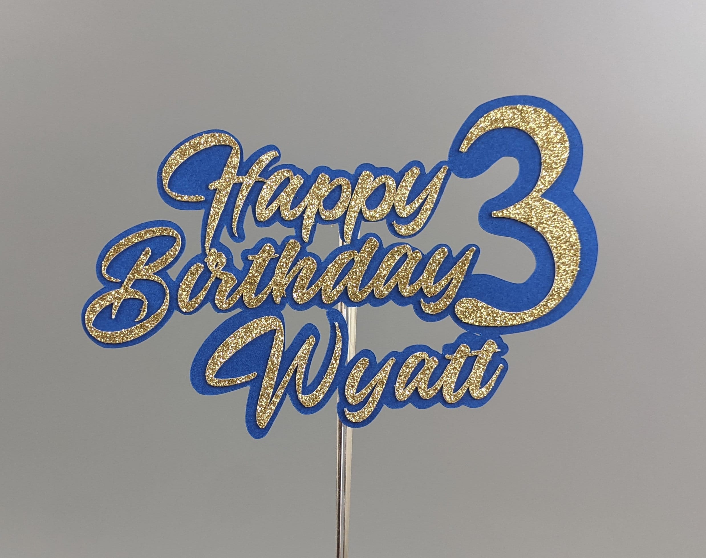 Custom Birthday Cake Topper Etsy