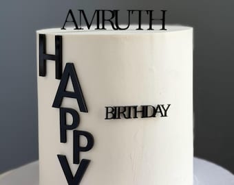 Custom Acrylic Happy Birthday topper