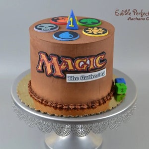 Magic The Gathering Cake Topper Set: Edible Image Decorations