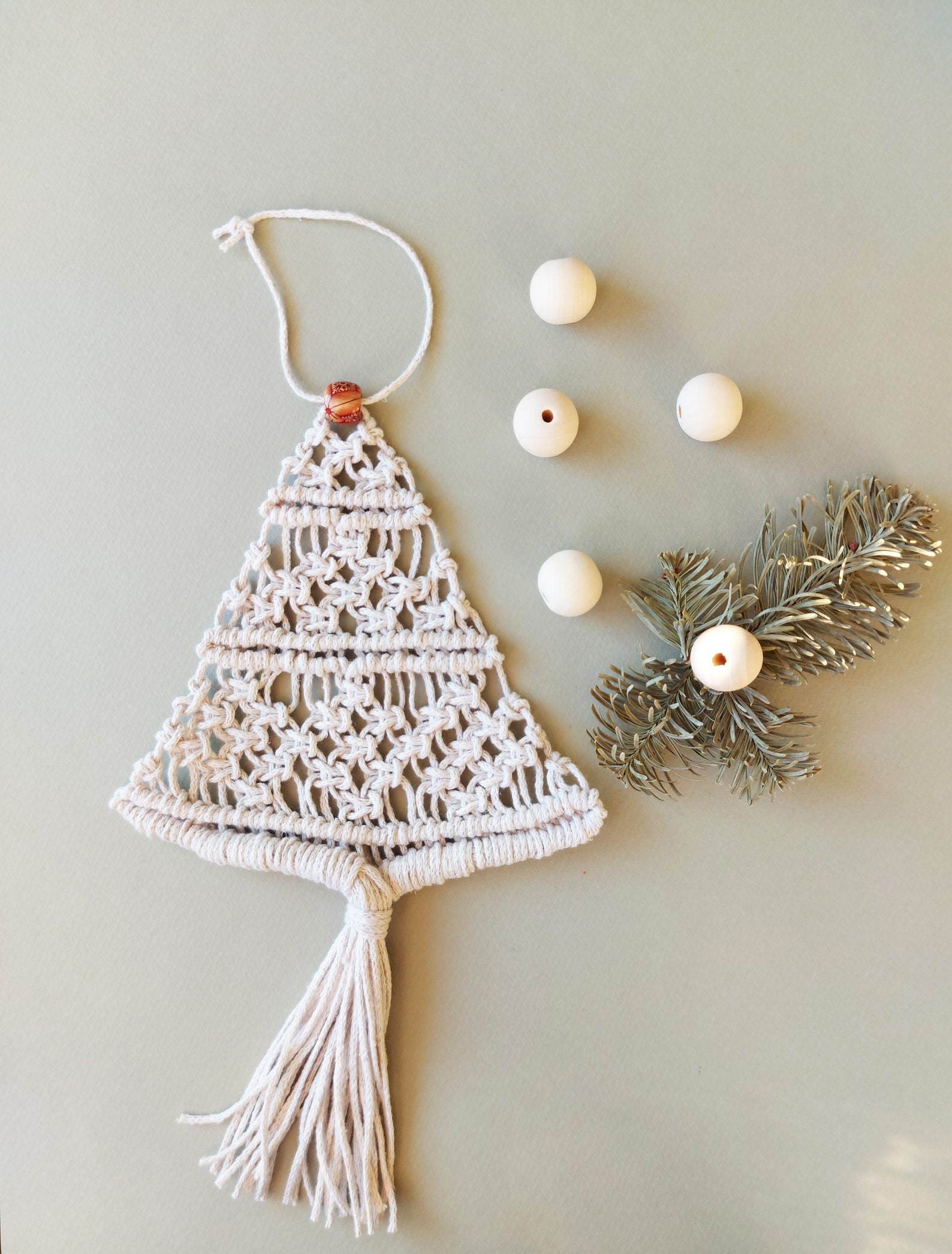 Macramé christmas tree PDF Christmas pattern Written PDF Etsy