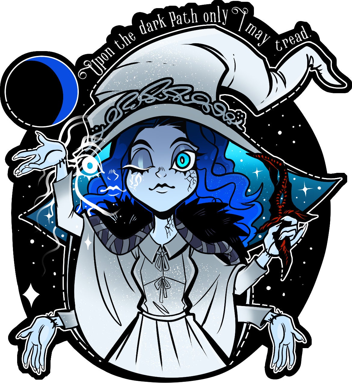 Ranni Window Sticker Holographic Ranni the Witch Elden Ring Sticker - Etsy