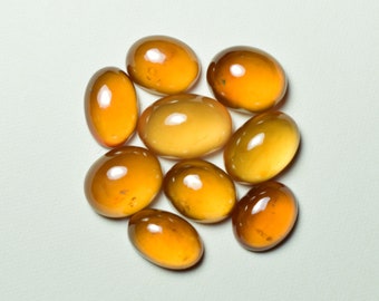10 x 13 8 x 11 Hessonite Cabochons 34.15 CTS Loose Gemstone Natural Hessonite Garnet Cabochons Oval Cabochons 9 Pcs, 9 x 12
