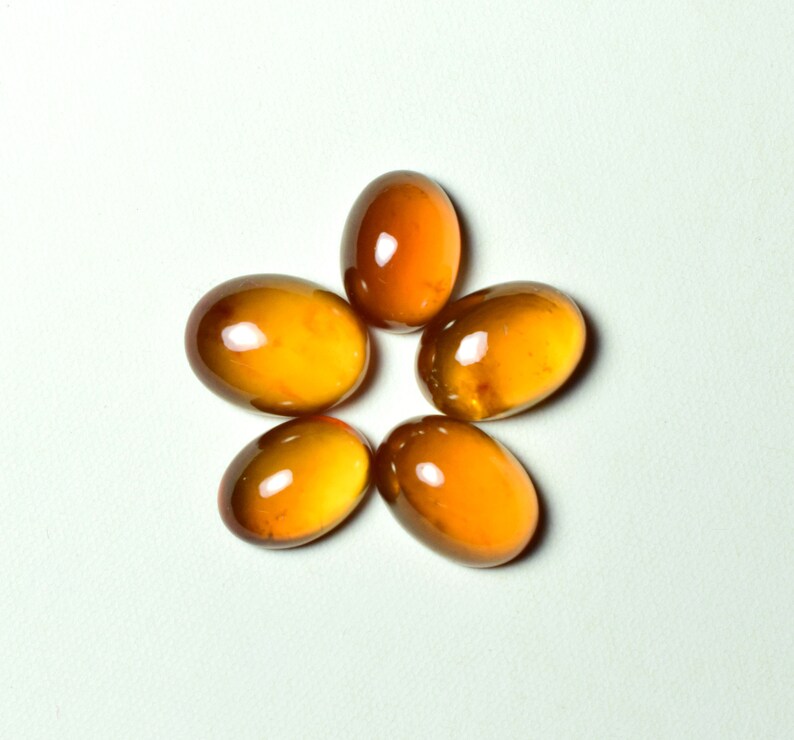 10 x 13 8 x 11 Hessonite Cabochons 34.15 CTS Loose Gemstone Natural Hessonite Garnet Cabochons Oval Cabochons 9 Pcs, 9 x 12