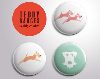 Teddy 'Icon' Badges | 25mm