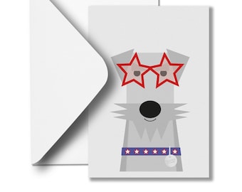 Greeting Card | 'Super Terrier' TEDDY Design | 3 Designs | A6