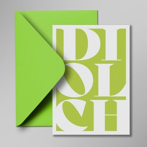 Diolch (Welsh) 'bedankkaart' | Typografische stijl | A6 | Hedendaags ontwerp