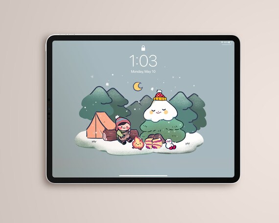 Cute Cartoon Girl - Winter Season Wallpaper Download | MobCup