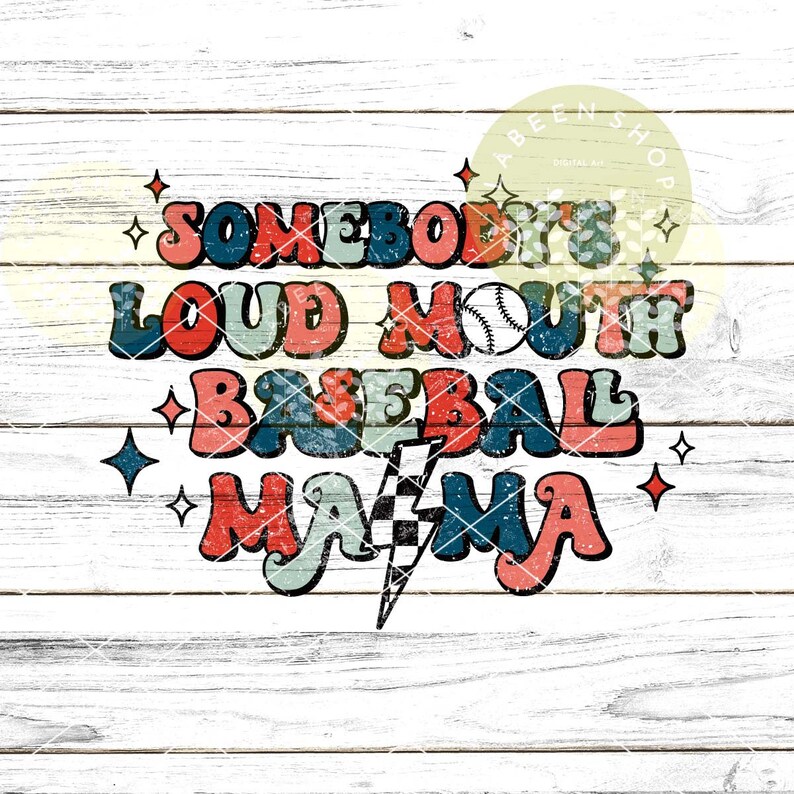 Baseball Mama SVGPNG Somebody's Loud Mouth Baseball Etsy