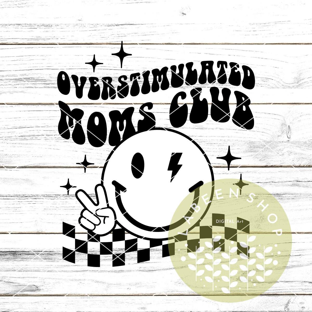 Overstimulated Moms Club SVG Mom Tee’s Mom Svg Png - Etsy
