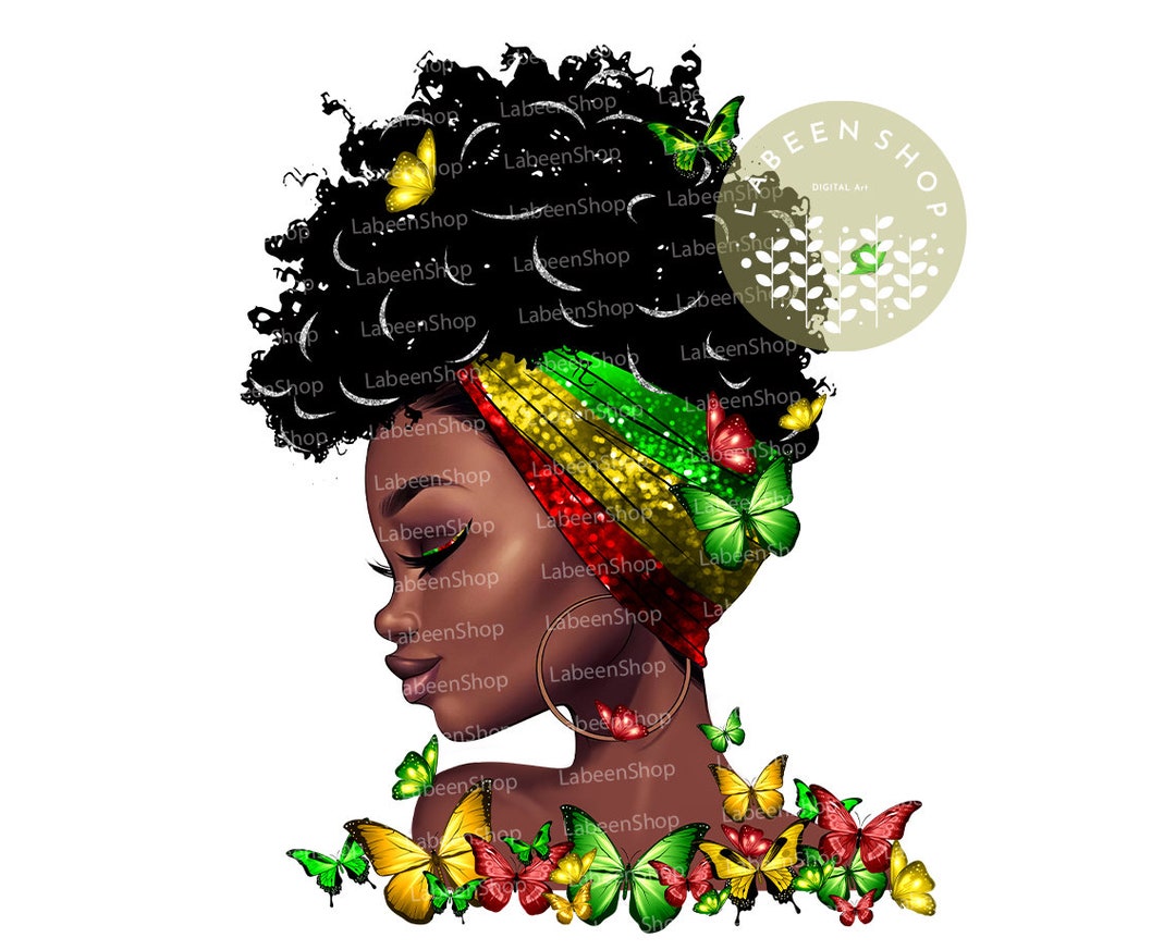 Juneteenth PNG, Black History Month Png, Black Women PNG, Pretty Afro