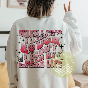 When I Said I Liked It Rough Hoodie - Lustiger Spruch Pullover Für Kollegen & Freunde