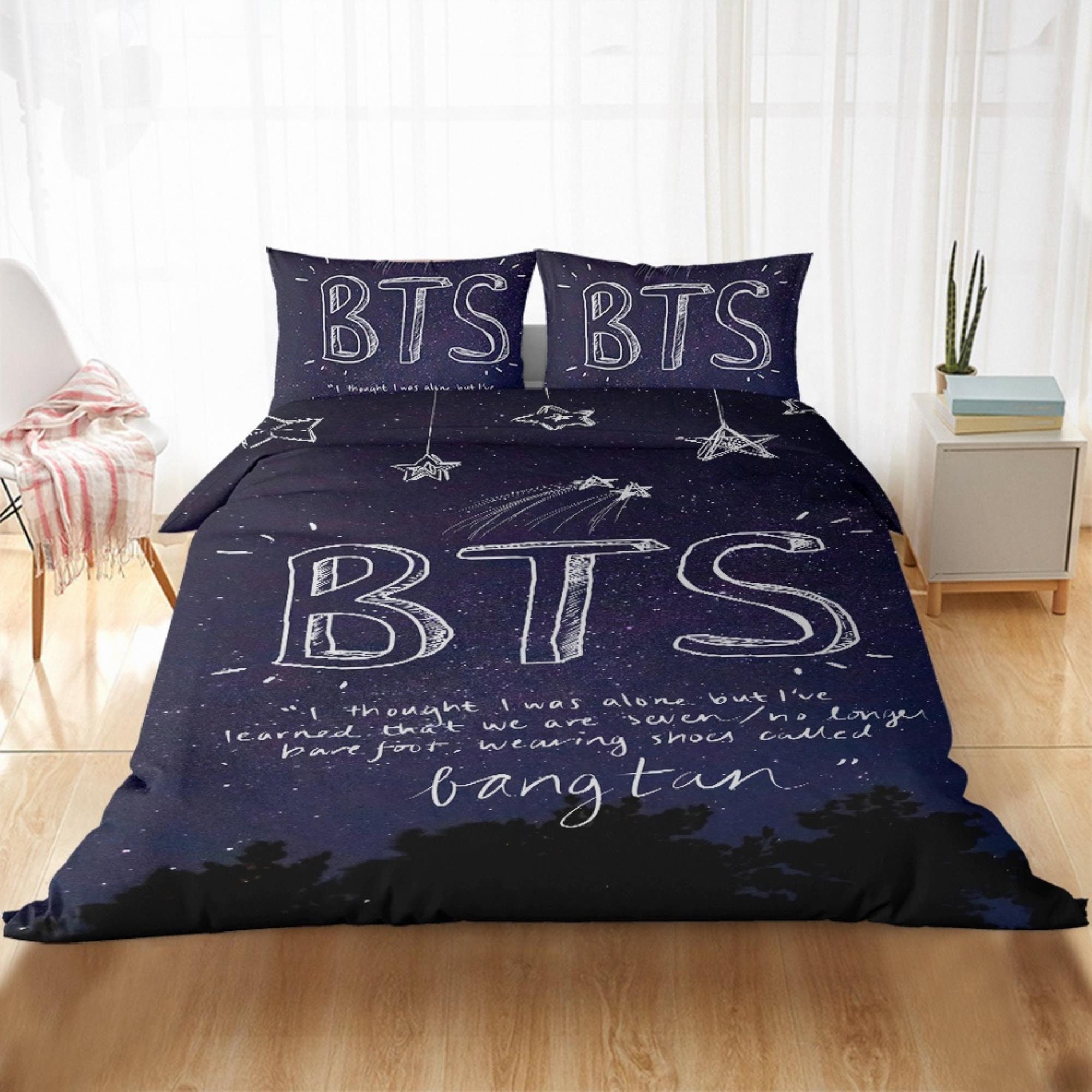 BTS Bangtan Bedding Set New Design Duvet Cover Set BTS Etsy