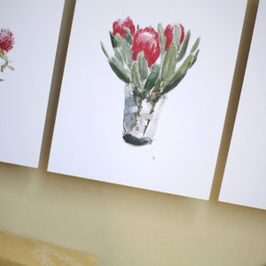 Postcard with Protea illustrations in watercolors image 6