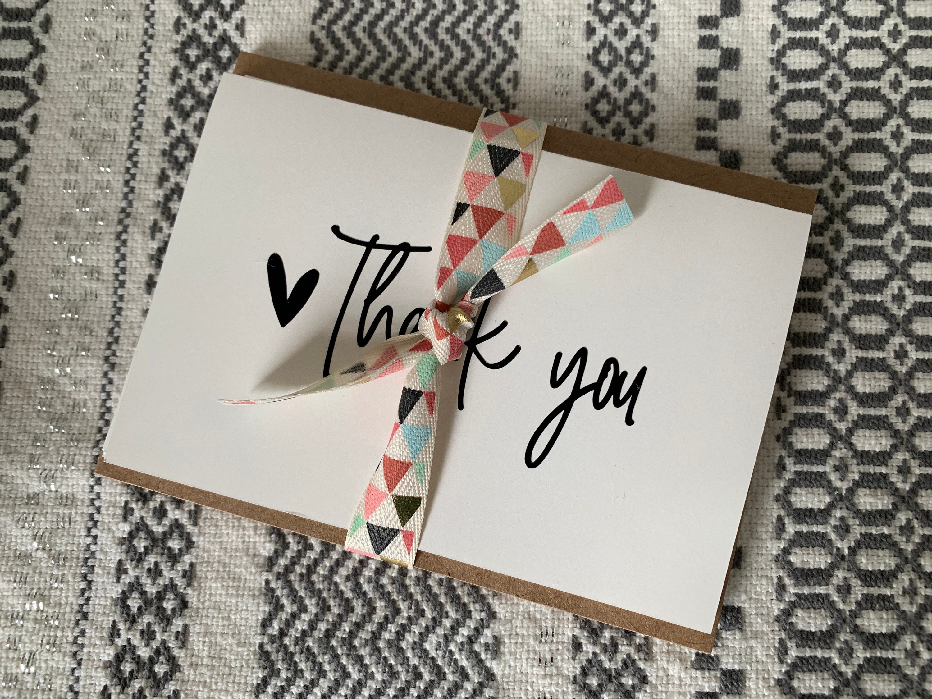 Thank You Card Set // Set of 5 Any Occasion Thank You Cards // Etsy