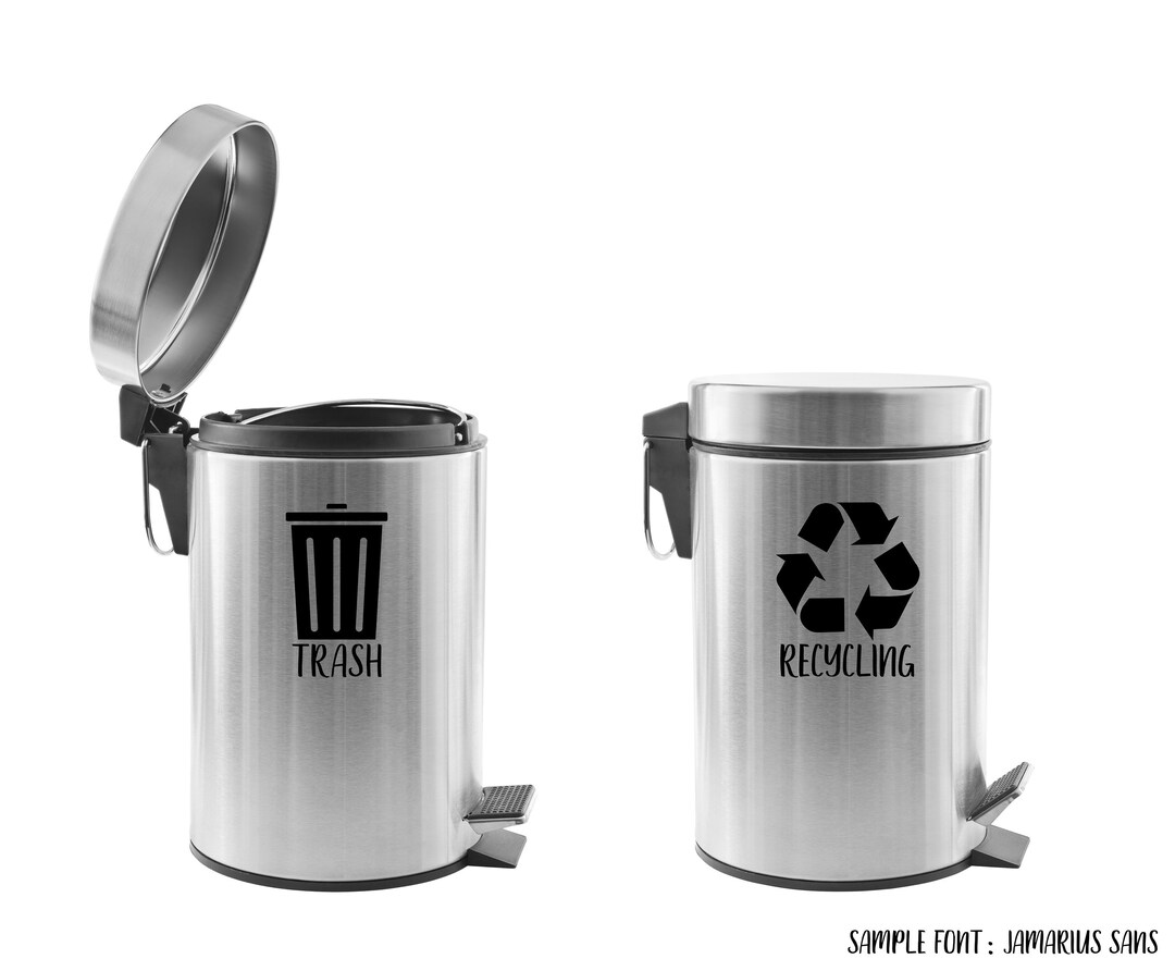 Trash Labels With Pictures// Garbage Can Labels With Pictures // Trash