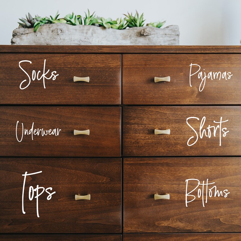 Dresser Labels - Etsy