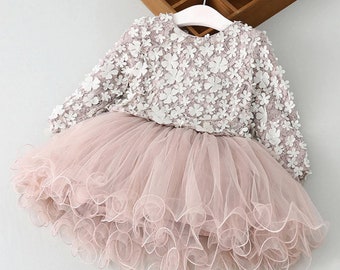 baby long sleeve party dress