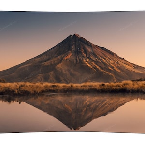 Mountain and Lake Mirroring Tapestry
