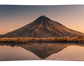 Espejo de montaña y lago Tela decorativa