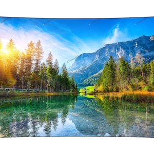 German Alpines Meets Lake Tapestry