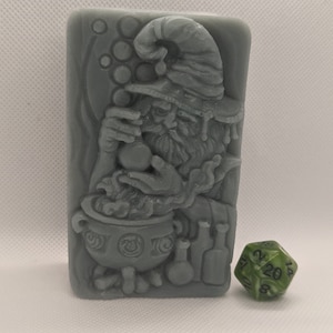 Sapone da laboratorio alchimista con d20 all'interno - Regalo DND - Sapone dungeon e draghi - Sapone da dadi