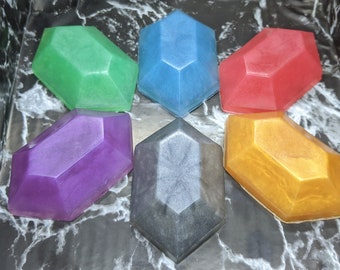Rupee Soap - Rupoor Soap - Legend of Zelda - Breath of the Wild - Link to the Past - Geeky Soap