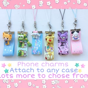 Decoden phone charm kawaii phone charm custom phone charm decoden phone strap kawaii phone strap anime phone charm gyaru phone charm bling