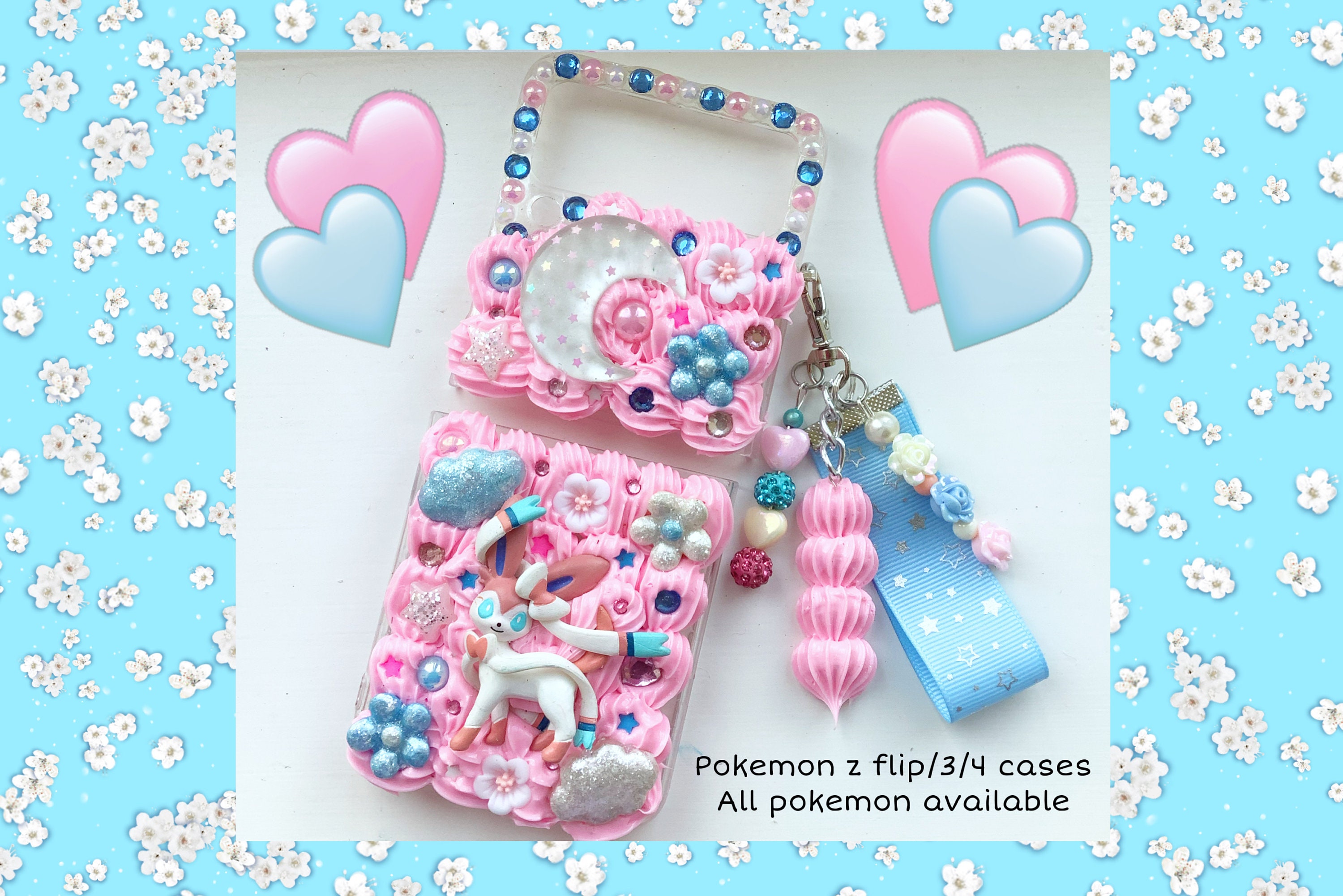 Some phone charms and flippy 5 cases. Ignore the sales blurbs as they're  from my selling page. : r/decoden