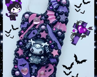 Z Flip 6 Phone Case Melokuro Midnight Cute Custom Decoden Phone