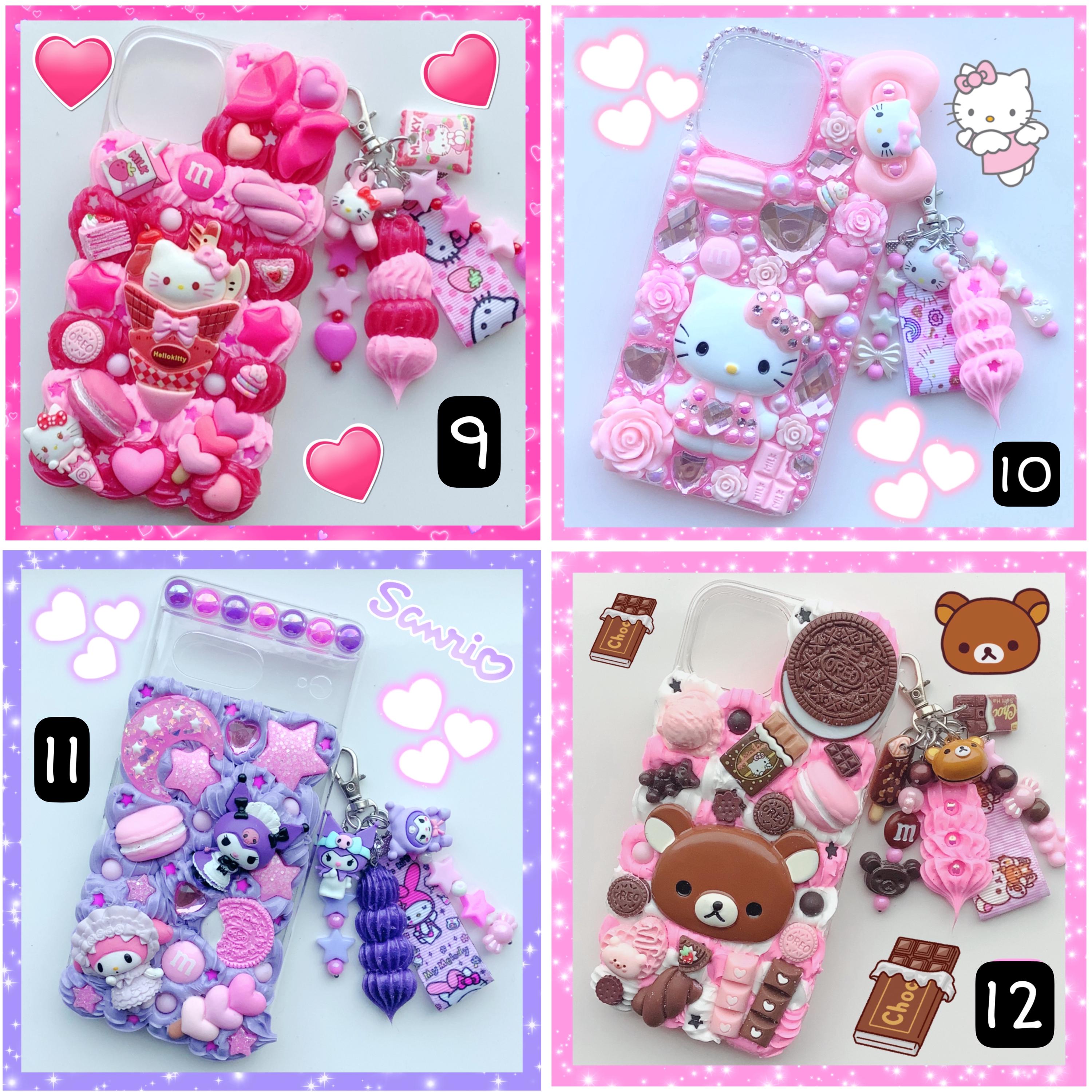 Custom Decoden Phone Case Kawaii Kitty Cinna Kuro Melo Cute Apple