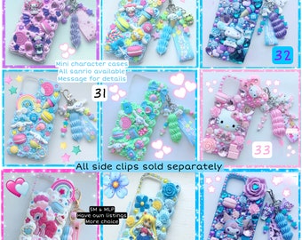 Custom decoden phone case custom kawaii phone case decoden iPhone case  Samsung decoden case custom pink anime phone case resin phone case