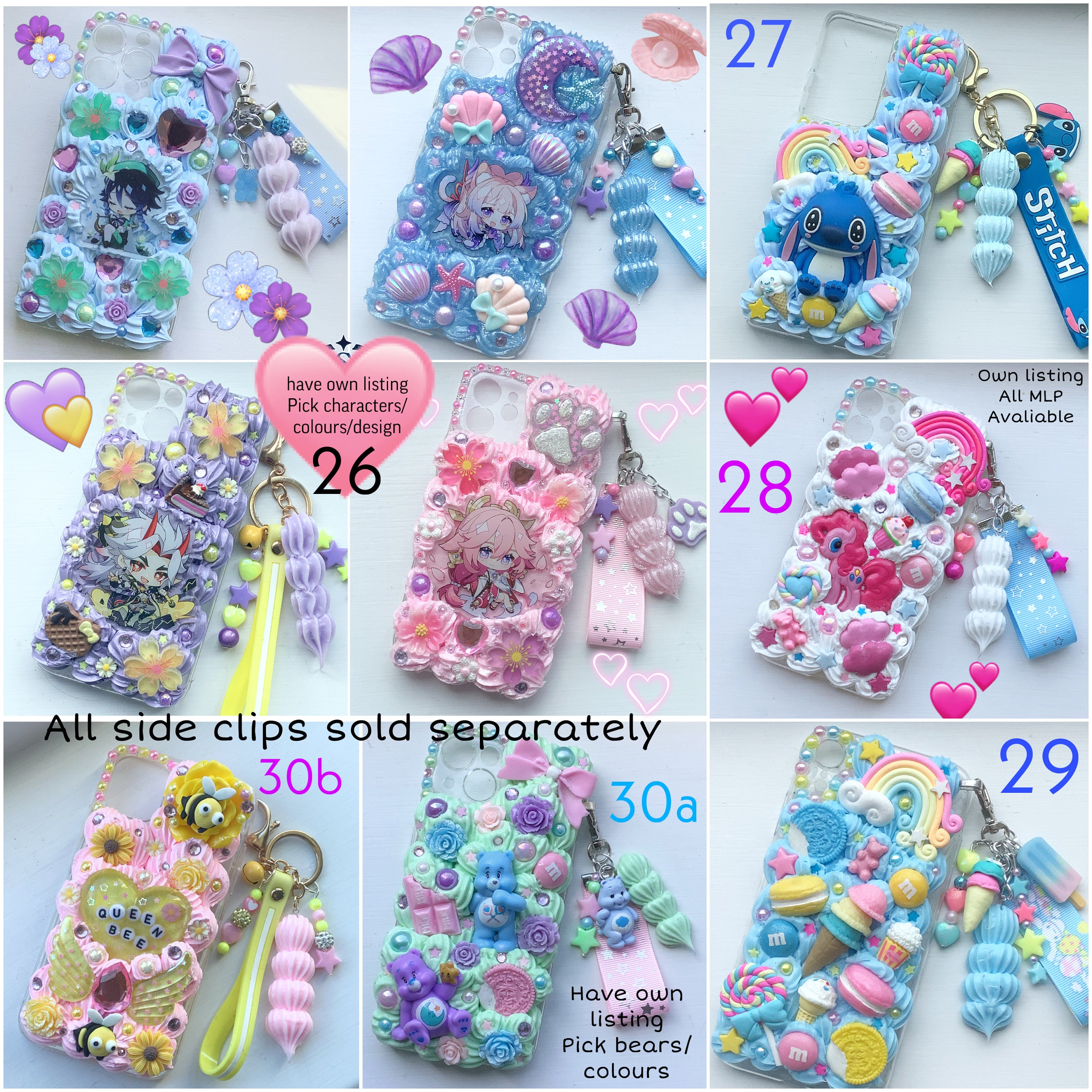 Anime Mirror  Decoden Handmade Custom Cream Phone Case for iPhone Sam –  molloydecoden