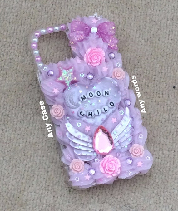 Custom Decoden Phone Case: Kawaii Bling, 3D Resin Charms