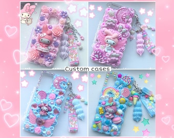 character decoden phone case custom kawaii decoden phone case custom decoden iPhone case case Samsung decoden case custom rabbit phone case
