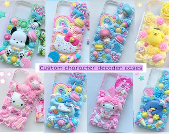 Decoden Phone Case Kawaii Phone Cover Bling Phone Protector Cute Phone case Gift for Her deco phone case pastel custom phone case samsung